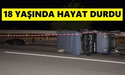 18 yaşındaki motosiklet sürücüsü feci kazada can verdi