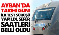 AYBAN'da tarihi gün! İlk test sürüşü yapıldı, sefer saatleri belli oldu