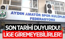 Aydın ASKF'den kulüplere son uyarı! 10 gün içinde tamamlamayan kulüpler yandı