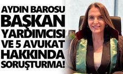 Aydın Barosu Başkan Yardımcısı ve 5 avukat hakkında soruşturma!