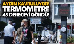 Aydın kavruluyor! Termometre 45 dereceyi gördü!