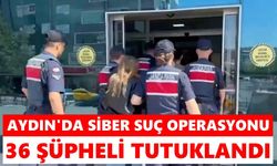 Aydın'da siber suç operasyonu: 36 şüpheli tutuklandı