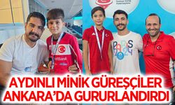 Aydınlı minik güreşçiler Ankara'da gururlandırdı