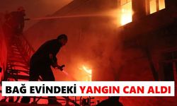 Bağ evindeki yangın can aldı