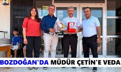 Bozdoğan'da Müdür Çetin'e veda