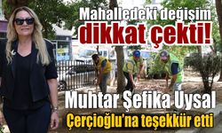 Çerçioğlu'nun hizmeti mahallede yüzleri güldürdü