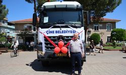 Çine Belediyesi araç filosunu büyüttü! Yeni TIR hizmete alındı