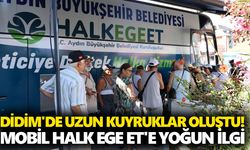 Didim'de uzun kuyruklar oluştu! Mobil Halk Ege Et'e yoğun ilgi