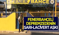 Fenerbahçeli depremzede, sarı-lacivert aşkını evine yansıttı