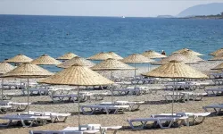 Halk plajında kahreden manzara