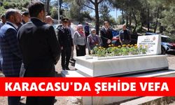 Karacasu'da şehide vefa