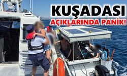 Kuşadası açıklarında panik!