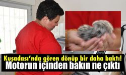 Kuşadası'nda gören dönüp bir daha baktı! Motorun içinden bakın ne çıktı