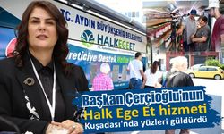 Kuşadası'nda Mobil Halk Ege Et'e yoğun ilgi