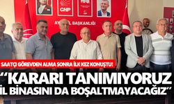 Saatçı görevden alma sonra ilk kez konuştu!