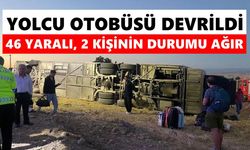 Yolcu otobüsü devrildi: 46 yaralı, 2 kişinin durumu ağır