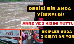 Ekipler derede kaybolan 3 kişiyi bulmak için seferber oldu