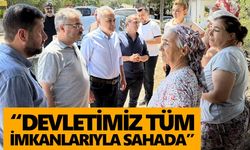 AK Parti’li Savaş ve Özmen Çine’de yangından etkilenen mahallelerde!