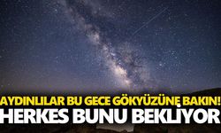 Aydınlılar bu gece gökyüzüne bakın! Herkes bunu bekliyor