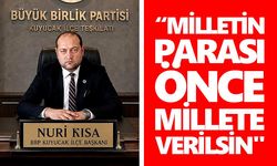 BBP'li Başkan Kısa'dan hazine yardımı çıkışı