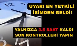 Ersoy'dan çok önemli uyarı