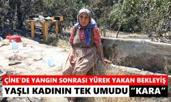 Çine’de yangın sonrası yürek yakan bekleyiş! Yaşlı kadının tek umudu “Kara”