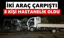 Feci kaza! Kamyonetle hafif ticari araç çarpıştı: 8 yaralı