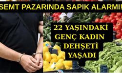 Haftalık semt pazarında mide bulandıran olay