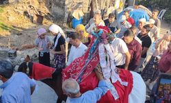 Gelin baba evinden atla çıktı! Beşparmak Dağları’nda gelenek yaşatıldı