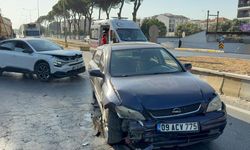 Germencik’te iki otomobil bir anda çarpıştı: 2 yaralı