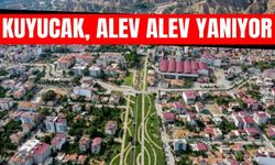 Kuyucak alev alev yanıyor