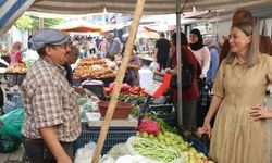 Kaymakam Kan perşembe pazarını turladı
