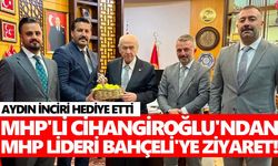Başkan Cihangiroğlu'ndan MHP lideri Bahçeli'ye ziyaret! Aydın inciri hediye etti