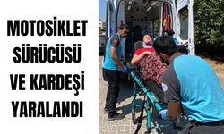 Nazilli'de kaza: Motosiklet sürücüsü ve kardeşi yaralandı