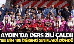 Aydın’da ders zili çaldı! 185 bin 490 öğrenci sınıflara döndü
