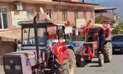 Bozdoğan’da çiftçiler traktörleriyle sokağa indi
