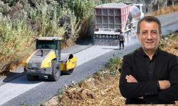 Efeler’de üreticilerin yol sorunu asfaltla çözüldü