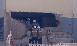 Nazilli’de stadyum yıkımında trafo hasarı
