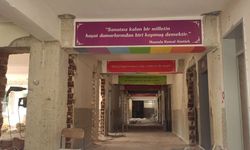 Turan Ortaokulu’nda güçlendirme çalışması sürüyor