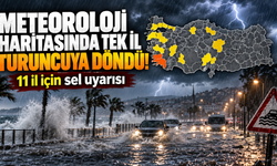 Meteoroloji haritasında tek bir il turuncuya döndü! 11 il için sel uyarısı