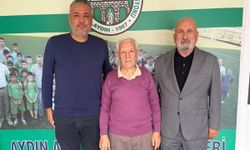 Aydın ASKF kurucu başkanı Beyazıt Yılmaz ve eski başkan Arslantaş, ASKF'yi ziyaret etti