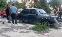 Aydın’da araç yangınını kola ile söndürdü!