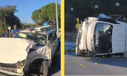 Aydın'da otomobille kamyonet çarpıştı: 1 yaralı