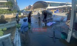 Efeler'de su borusu patladı! Vatandaşlar zor anlar yaşadı