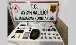 Nazilli’de evden çok sayıda madde çıktı