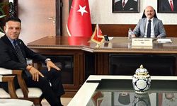 Aydın Valisi Varol, Galatasaraylı iş insanı Azaphan'ı ağırladı
