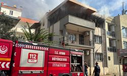 Aydın’da 3 katlı apartmanda yangın! Bina tahliye edildi