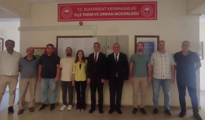 Aydın Tarım ve Orman İl Müdürü Ayhan Temiz’den Buharkent İlçe Tarım Müdürlüğü’ne ziyaret
