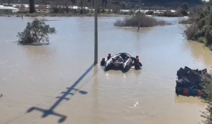 Sera üzerinde mahsur kalanlar kurtarıldı
