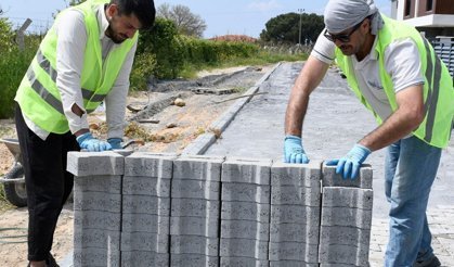 Kuşadası’nda Davutlar Mahallesi’ne yeni yol çalışması
